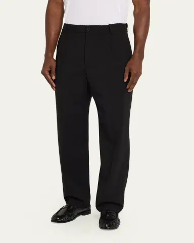 Frame Men's Tropical Wool Pleated Trousers | Thumbnail 4 Frame Men's Tropical Wool Pleated Trousers | Thumbnail 4