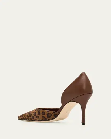 Manolo Blahnik 90mm Taylerbinu Leopard Mixed Leather Pumps | Thumbnail 2 Manolo Blahnik 90mm Taylerbinu Leopard Mixed Leather Pumps | Thumbnail 2