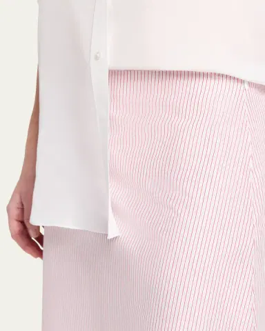 TWP Striped Cotton A-Line Skirt | Thumbnail 5 TWP Striped Cotton A-Line Skirt | Thumbnail 5