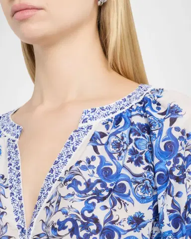 Alice + Olivia Thalia Puff-Sleeve Blouse | Thumbnail 4 Alice + Olivia Thalia Puff-Sleeve Blouse | Thumbnail 4
