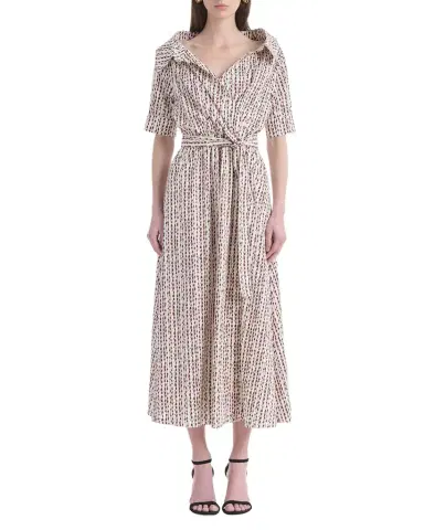Altuzarra Lydia Abstract-Print Waist-Tie Midi Shirtdress | Thumbnail 1 Altuzarra Lydia Abstract-Print Waist-Tie Midi Shirtdress | Thumbnail 1
