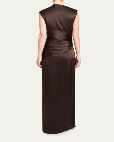 TWP On the Side Silk Maxi Dress | Thumbnail 3 TWP On the Side Silk Maxi Dress | Thumbnail 3