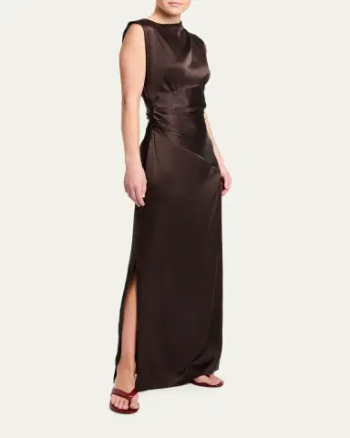 TWP On the Side Silk Maxi Dress | Thumbnail 4 TWP On the Side Silk Maxi Dress | Thumbnail 4