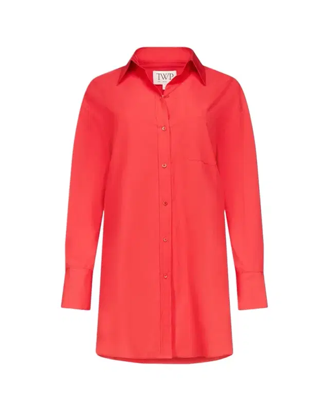 TWP Big Joe Cotton Button-Front Shirtdress