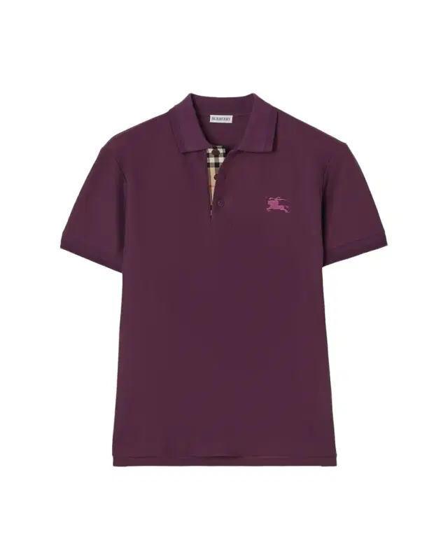 Burberry Men's Eddie Check-Placket Cotton Polo Shirt