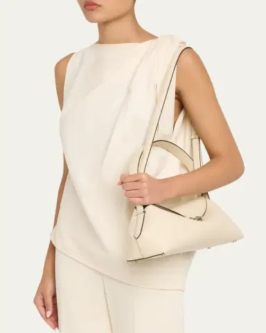 TOTEME T-Lock Grained Leather Shoulder Bag | Thumbnail 2 TOTEME T-Lock Grained Leather Shoulder Bag | Thumbnail 2