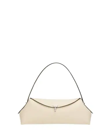 TOTEME T-Lock Grained Leather Shoulder Bag | Thumbnail 1 TOTEME T-Lock Grained Leather Shoulder Bag | Thumbnail 1