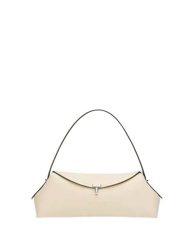 Toteme T-Lock Grained Leather Shoulder Bag