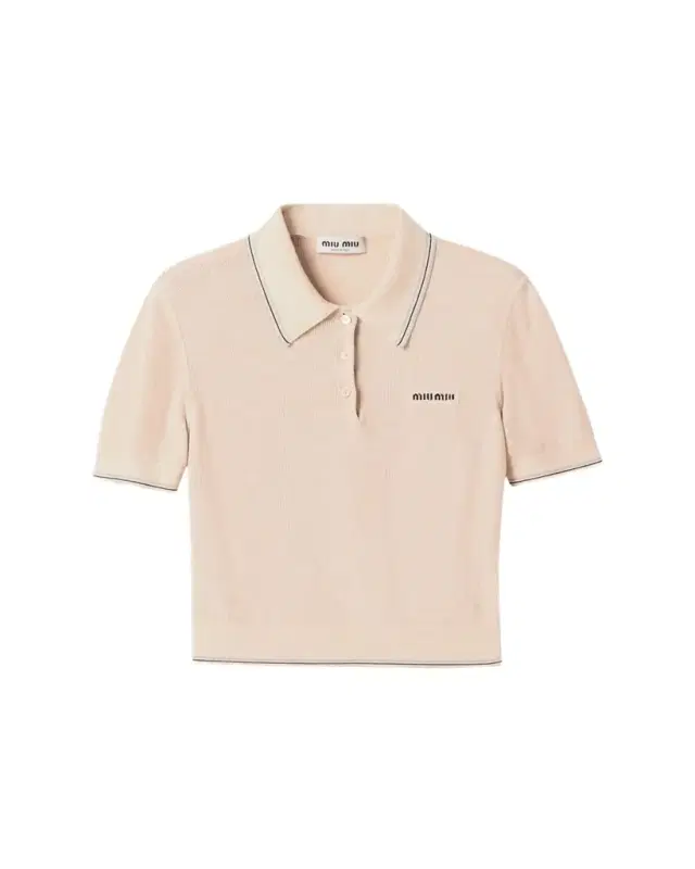 Short-Sleeve Cotton Rib Polo Sweater