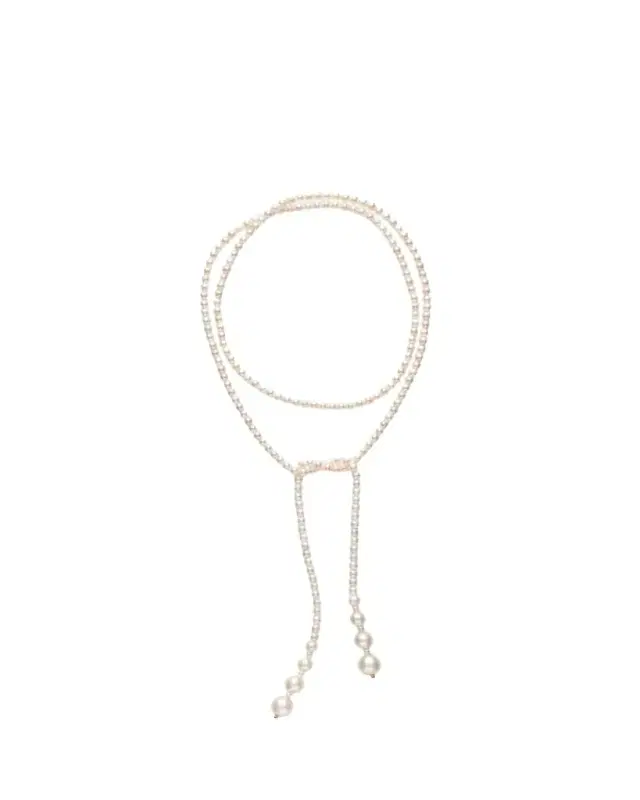 Shashi Pearl Wrap Necklace