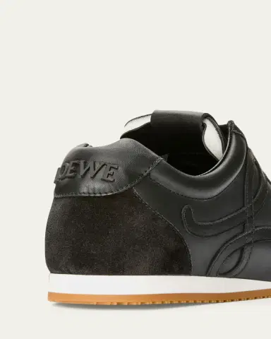 LOEWE Men's Ballet Runner 2.0 Leather and Suede Low-Top Sneakers | Thumbnail 3 LOEWE Men's Ballet Runner 2.0 Leather and Suede Low-Top Sneakers | Thumbnail 3