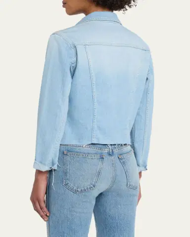L'Agence Janelle Slim Raw-Edge Jacket | Thumbnail 3 L'Agence Janelle Slim Raw-Edge Jacket | Thumbnail 3