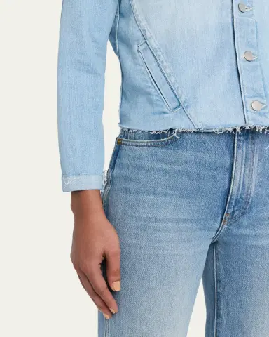 L'Agence Janelle Slim Raw-Edge Jacket | Thumbnail 5 L'Agence Janelle Slim Raw-Edge Jacket | Thumbnail 5