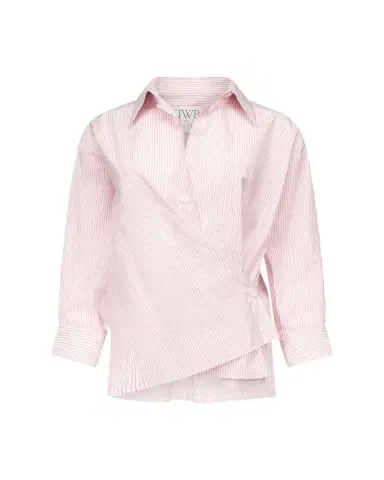 TWP Newest Earl Striped Asymmetric Button-Front Shirt | Thumbnail 1 TWP Newest Earl Striped Asymmetric Button-Front Shirt | Thumbnail 1
