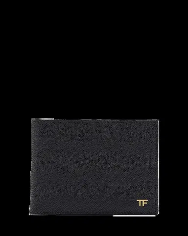 Tom Ford Men's T Line Grained Leather Bifold Wallet | Thumbnail 2 Tom Ford Men's T Line Grained Leather Bifold Wallet | Thumbnail 2
