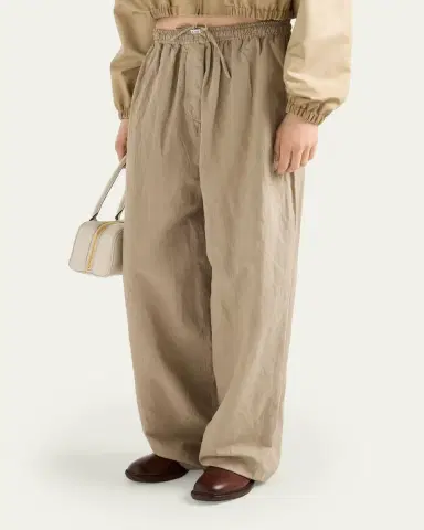 Prada Drawstring Cotton-Linen Pants | Thumbnail 4 Prada Drawstring Cotton-Linen Pants | Thumbnail 4