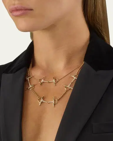 Graziela Gems 18K Solo Diamond Bit Necklace | Thumbnail 2