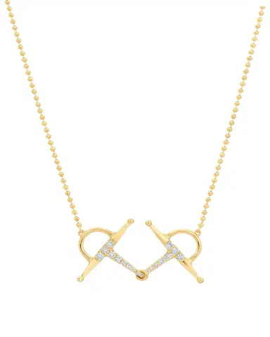 Graziela Gems 18K Solo Diamond Bit Necklace | Thumbnail 1