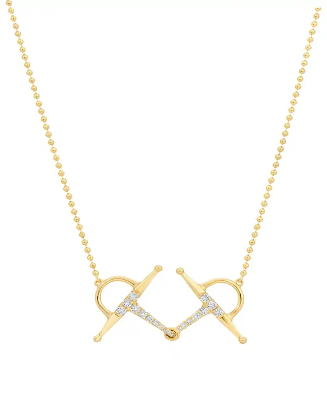 Graziela Gems 18K Solo Diamond Bit Necklace