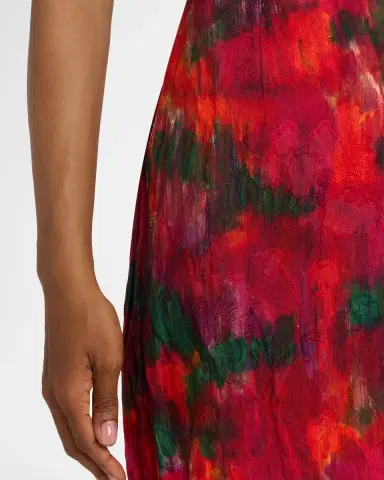 Lafayette 148 New York Abstract-Print Crinkled Cotton Midi Skirt | Thumbnail 4 Lafayette 148 New York Abstract-Print Crinkled Cotton Midi Skirt | Thumbnail 4