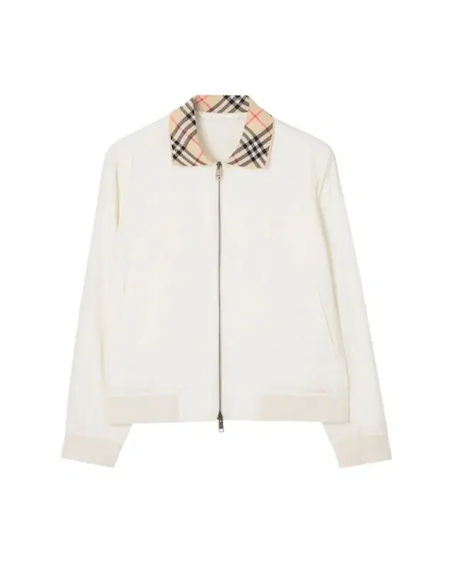 Burberry Men's Hayfield Cotton Check-Collar Bomber Jacket