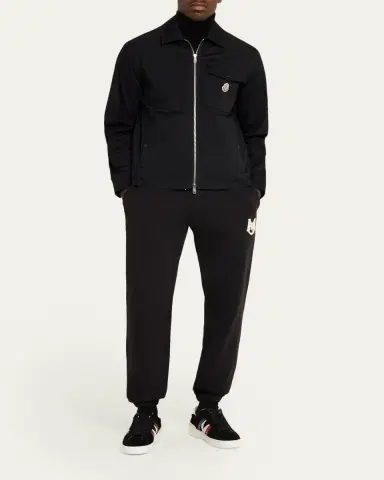 Moncler Men's Cotton-Blend Gabardine Shirt Jacket | Thumbnail 2