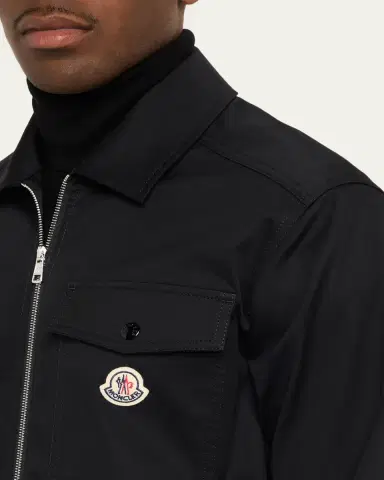 Moncler Men's Cotton-Blend Gabardine Shirt Jacket | Thumbnail 5