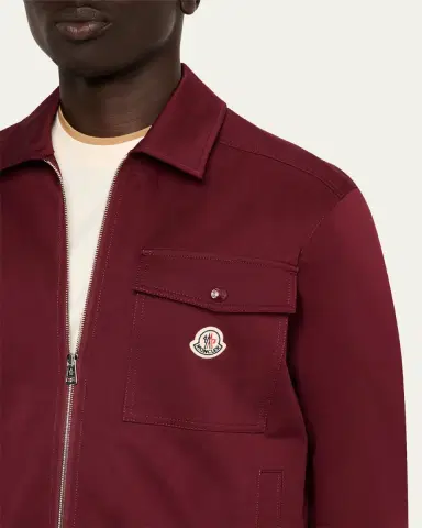 Moncler Men's Cotton-Blend Gabardine Shirt Jacket | Thumbnail 9