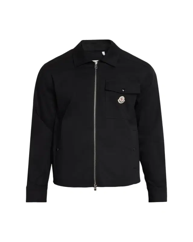 Moncler en's Cotton-Blend Gabardine Shirt Jacket