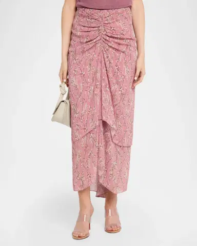 Veronica Beard Sira Floral Chiffon Skirt | Thumbnail 3 Veronica Beard Sira Floral Chiffon Skirt | Thumbnail 3