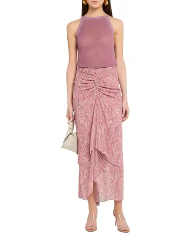 Veronica Beard Sira Floral Chiffon Skirt | Thumbnail 1 Veronica Beard Sira Floral Chiffon Skirt | Thumbnail 1