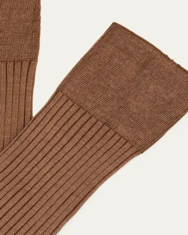 Pantherella Men's Danvers Ribbed Cotton Mid-Calf Socks | Thumbnail 2