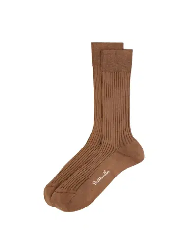 Pantherella Men's Danvers Ribbed Cotton Mid-Calf Socks | Thumbnail 1