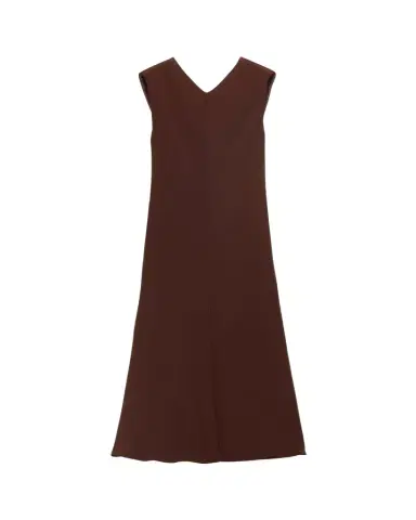Prada Sleeveless Open-Back Cady Crepe Midi Dress | Thumbnail 1 Prada Sleeveless Open-Back Cady Crepe Midi Dress | Thumbnail 1