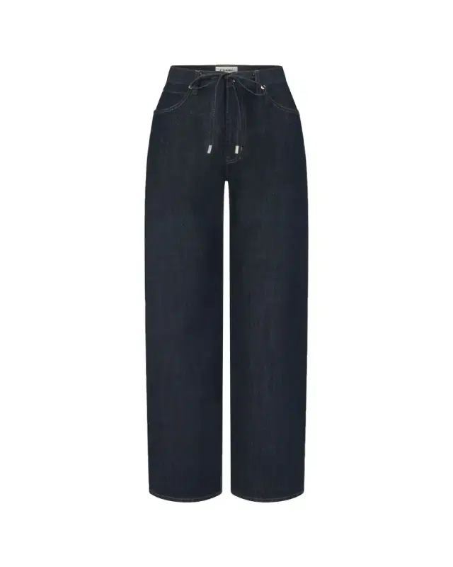 FRAME The Off-Duty Drawstring Bow Jeans