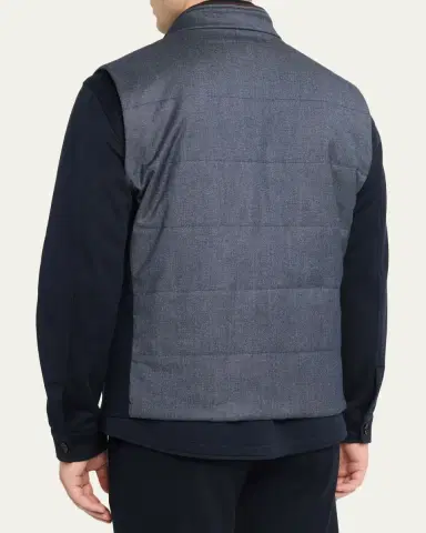 Baldassari Men's Arena Vest with Knit Inserts | Thumbnail 3
