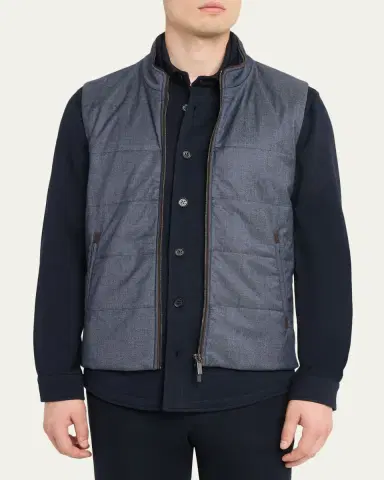 Baldassari Men's Arena Vest with Knit Inserts | Thumbnail 4