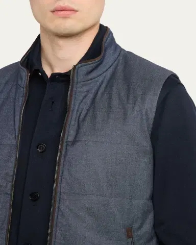 Baldassari Men's Arena Vest with Knit Inserts | Thumbnail 5