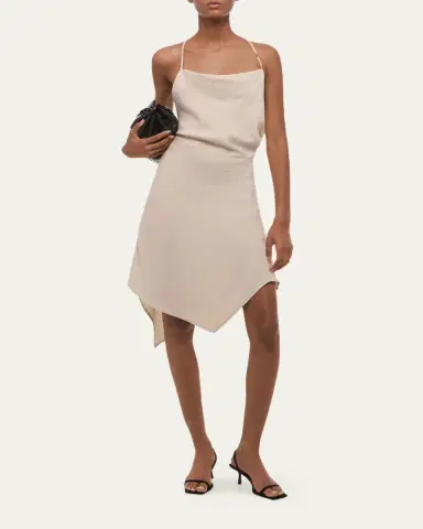Helmut Lang Open-Back Knot Slip Dress | Thumbnail 4 Helmut Lang Open-Back Knot Slip Dress | Thumbnail 4