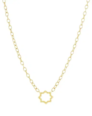 Orly Marcel Textured Oval Link Necklace, 3mm | Thumbnail 1