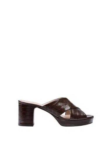Stuart Weitzman 80mm Dayna Croc-Embossed Leather Platform Sandals | Thumbnail 1 Stuart Weitzman 80mm Dayna Croc-Embossed Leather Platform Sandals | Thumbnail 1