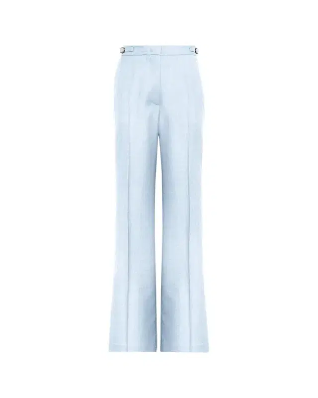Gabriela Hearst Vesta High-Waist Wool-Silk Straight-Leg Pants