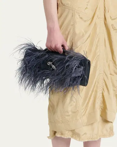 Bottega Veneta Andiamo Feather Leather Clutch Bag | Thumbnail 2 Bottega Veneta Andiamo Feather Leather Clutch Bag | Thumbnail 2