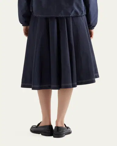 Prada Re-Nylon Full Midi Skirt | Thumbnail 3 Prada Re-Nylon Full Midi Skirt | Thumbnail 3