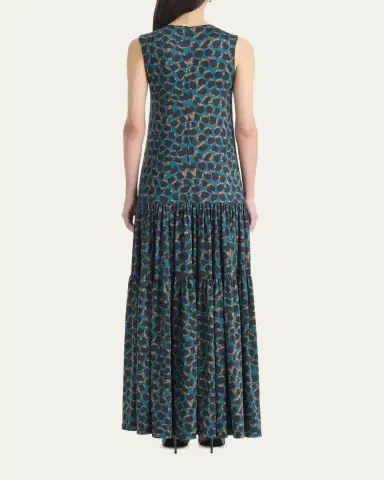 Altuzarra Liza Spotted Jersey Tiered Maxi Dress | Thumbnail 3