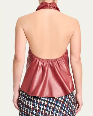 TWP Friday Night Leather Top | Thumbnail 3