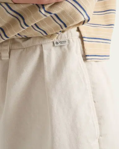 Prada Old Gabardine Cotton Bermuda Shorts | Thumbnail 5 Prada Old Gabardine Cotton Bermuda Shorts | Thumbnail 5