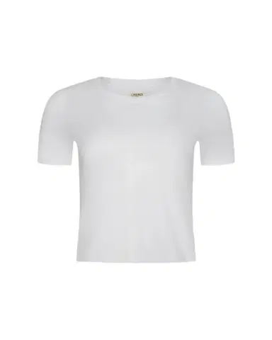 L'Agence Stormy Short-Sleeve Crop Tee | Thumbnail 1