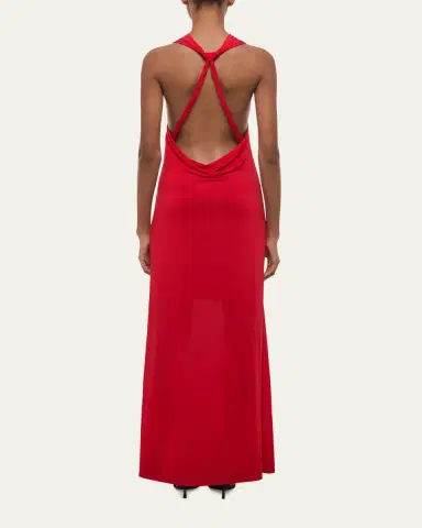 Helmut Lang Open-Back Knot Maxi Dress | Thumbnail 3 Helmut Lang Open-Back Knot Maxi Dress | Thumbnail 3