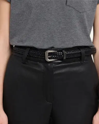 Brunello Cucinelli Woven Leather Belt | Thumbnail 2